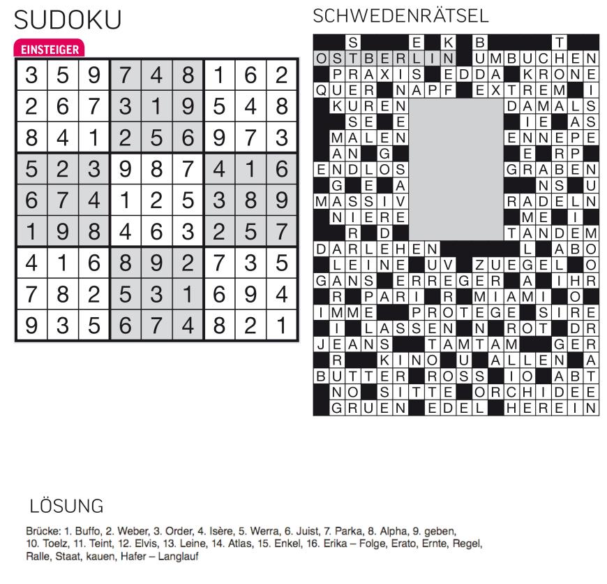 Sudoku- und Rätselauflösung ab Magazin 01/2015 - Bild 90