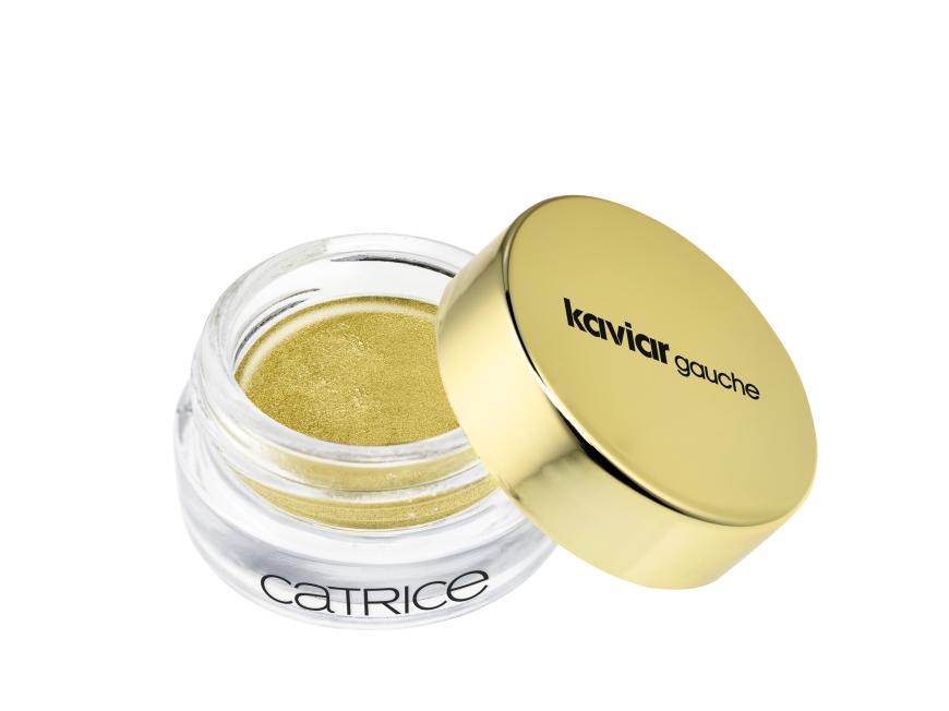 Cream Eye Shadow & Liner“ von Catrice, aus der „Kaviar Gauche Kollektion“, in „Force D’Or“, ca. 4 Euro, limitiert