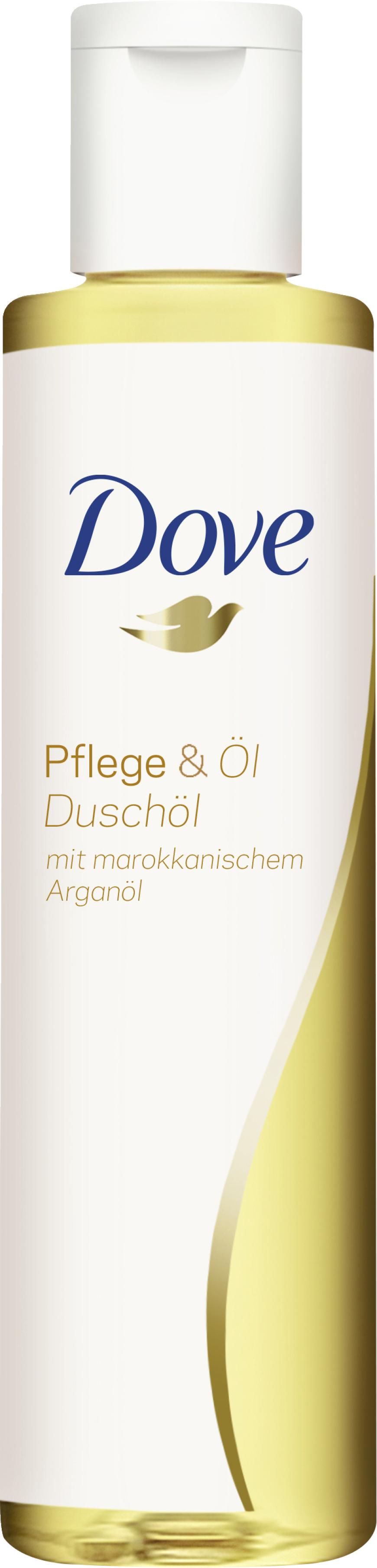 Mit Arganöl: „Pflege & Öl Duschöl“ von Dove, ca. 3 Euro