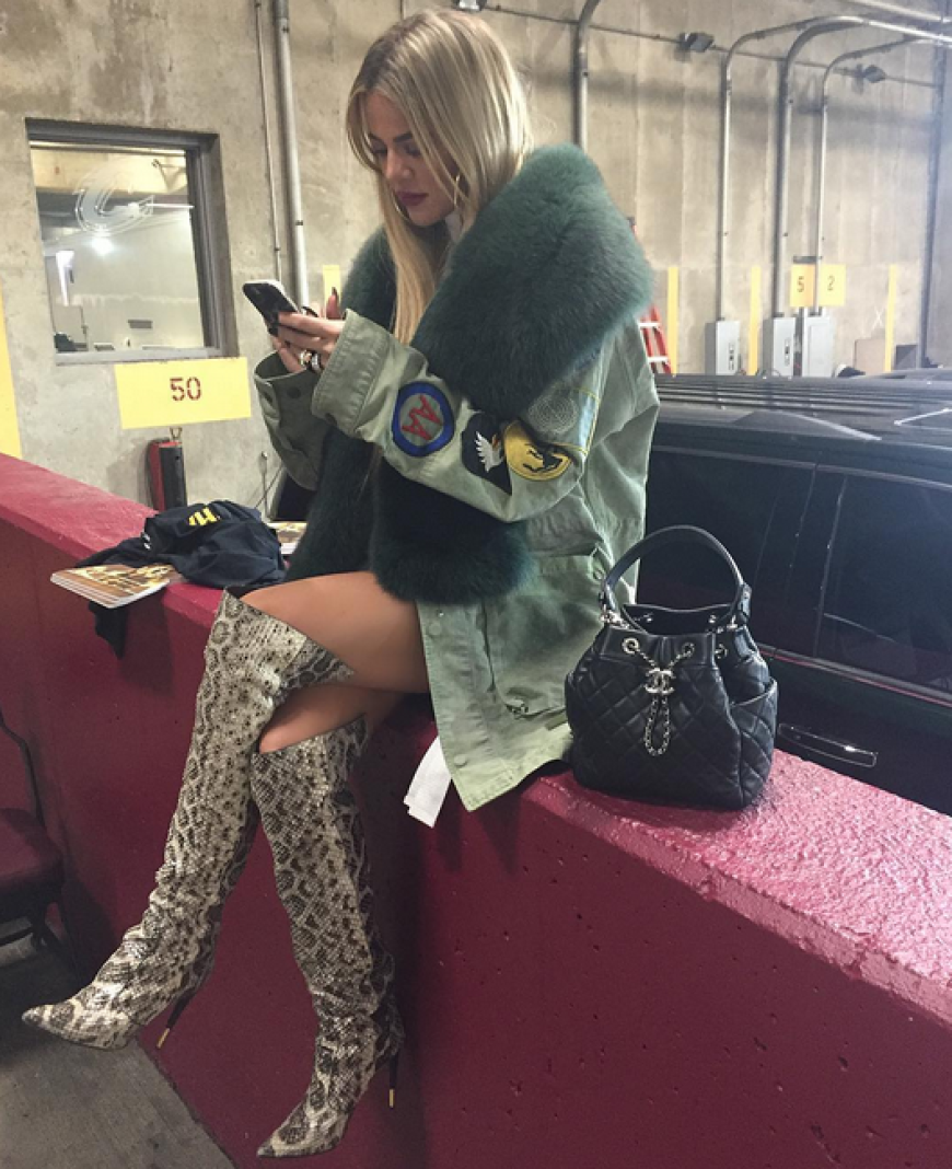 Khloé Kardashian begleitete ihren Freund zu seinem NBA-Spiel.