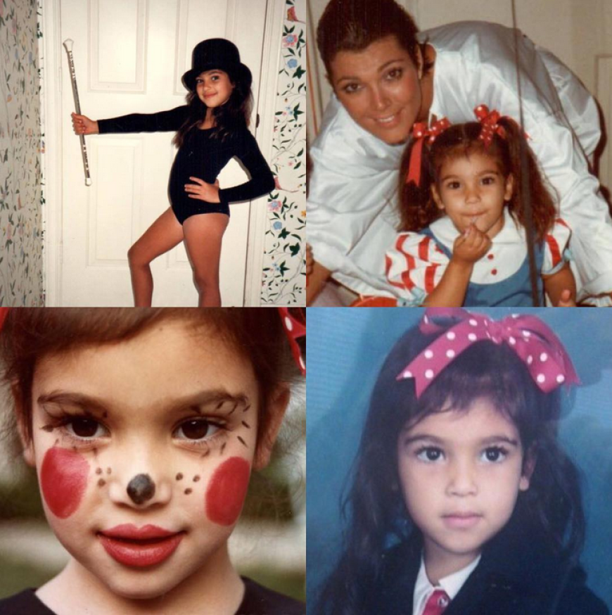 Kris Jenner postete diese süßen Kinderbilder von Kim Kardashian.