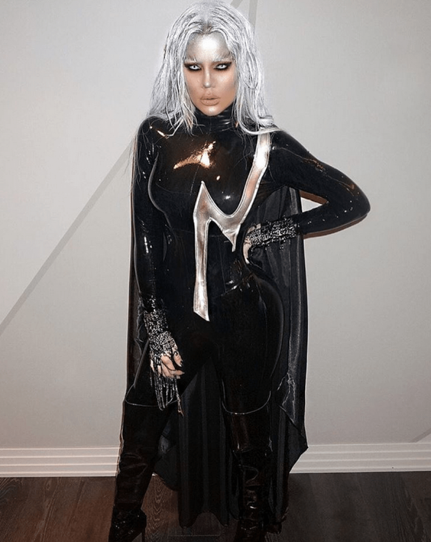 Khloé verwandelte sichin den „X-Men“-Charakter „Storm“.