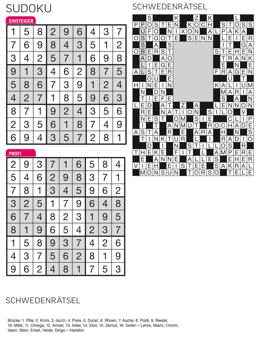 Sudoku- und Rätselauflösung ab Magazin 01/2015 - Bild 89