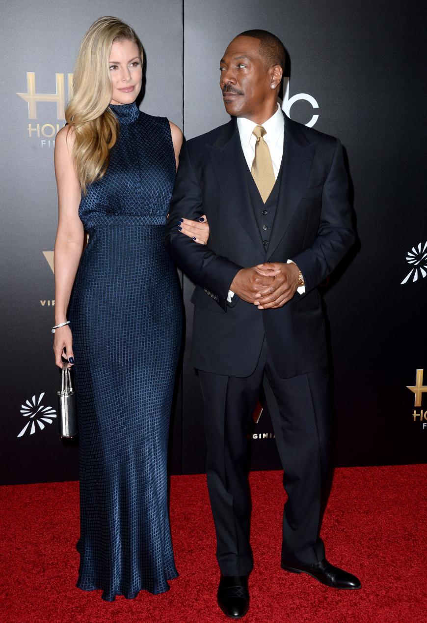 Auch Hollywood-Blödel Eddie Murphy, der in Begleitung seiner Frau Paige Butcher kam, durfte sich über einen Preis freuen: Er bekam den Career Achievement Award.