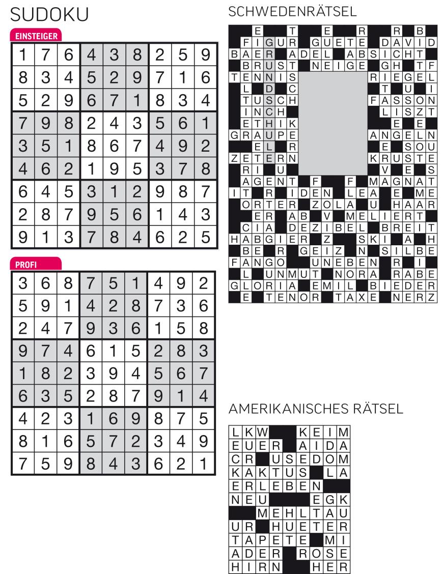Sudoku- und Rätselauflösung ab Magazin 01/2015 - Bild 88
