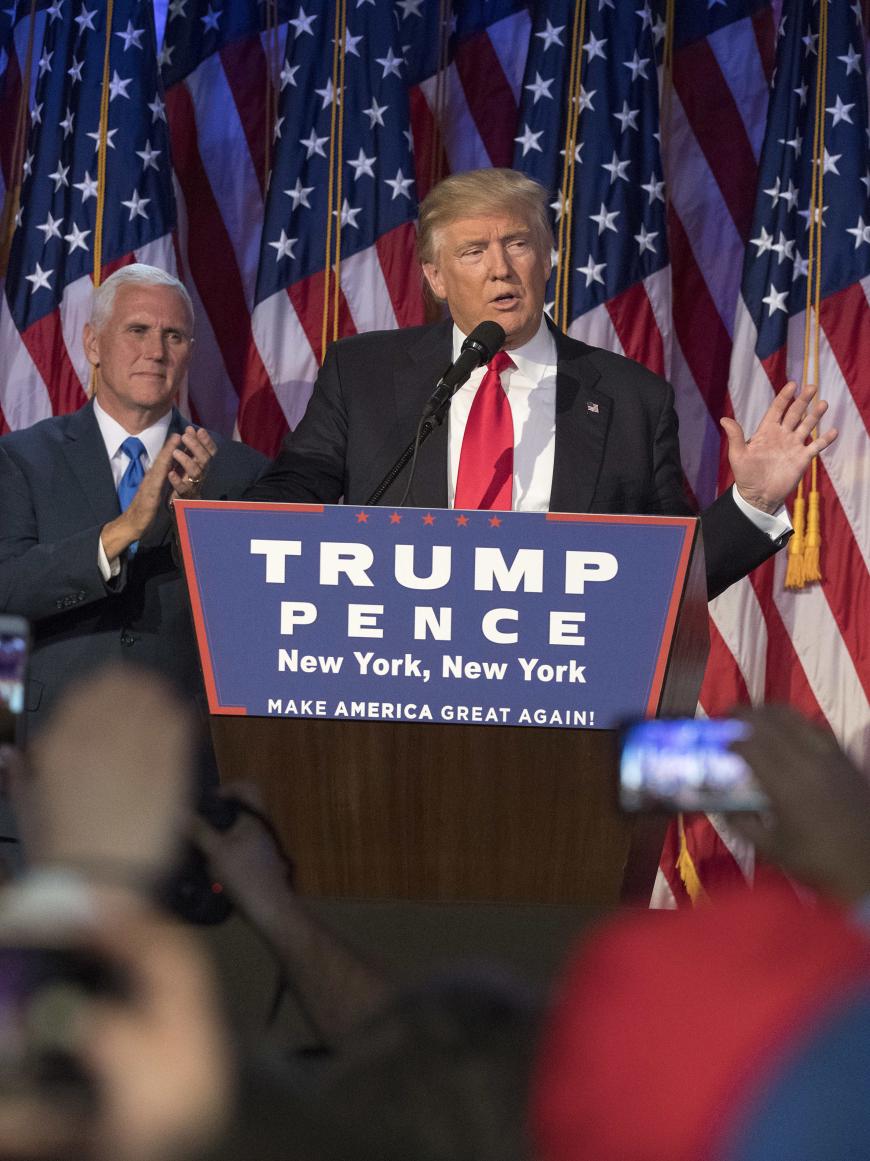 Donald Trump wurde am 8. November 2016 zum nächsten Präsidenten der Vereinigten Staaten gewählt.