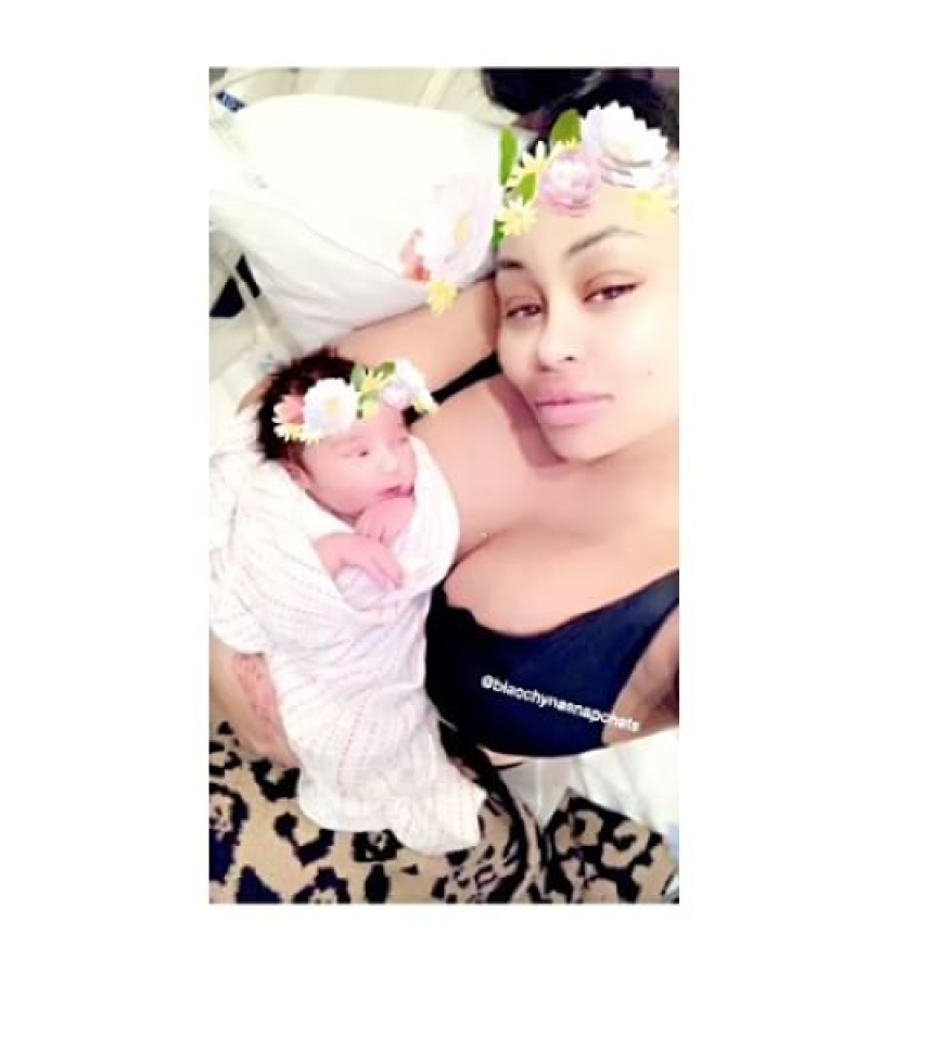 Mutter Blac Chyna postete ein gemeinsames Selfie auf Snapchat.