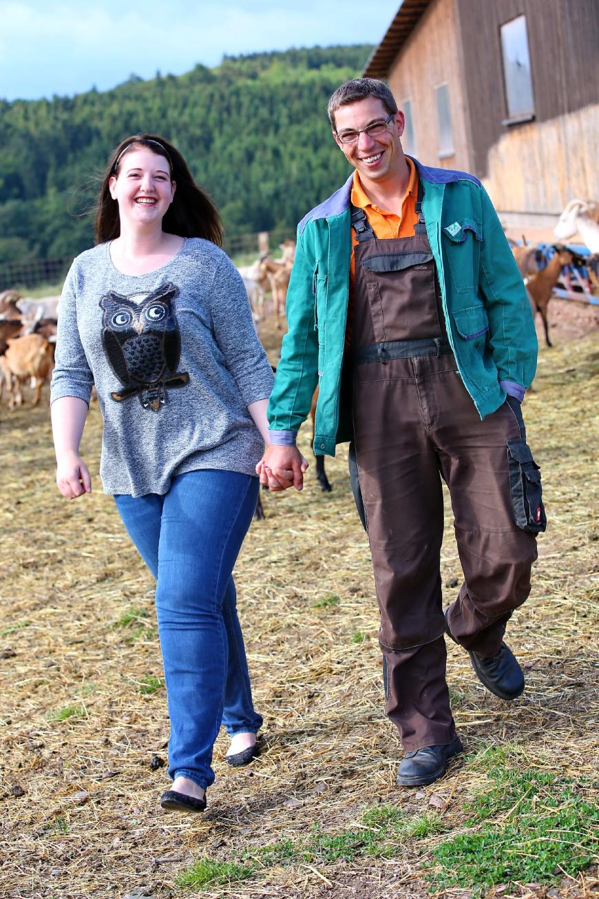 Verena und Landwirt Roland