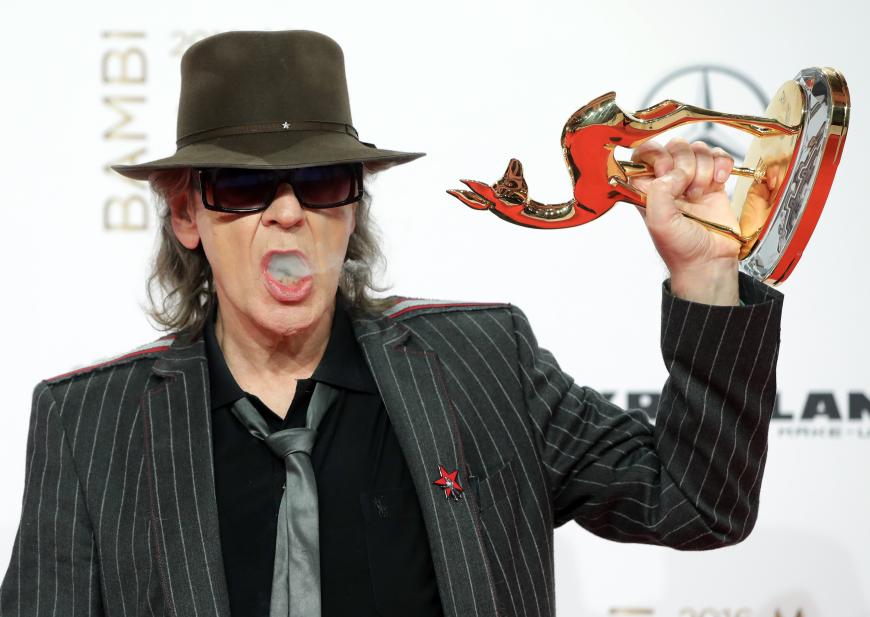 Der unverwüstliche Udo Lindenberg erhielt den Bambi in der Kategorie