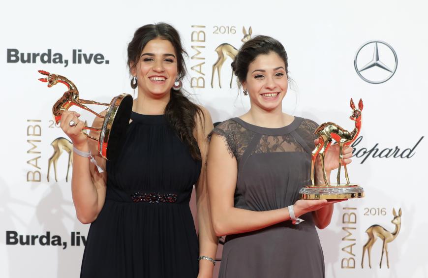 Sarah und Yusra Madini wurden als