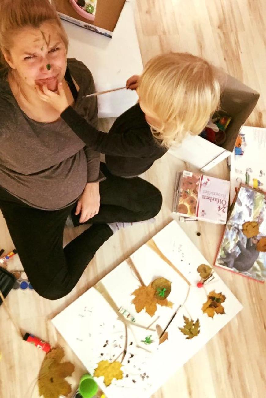 Sara Kulka mit Tochter Matilda