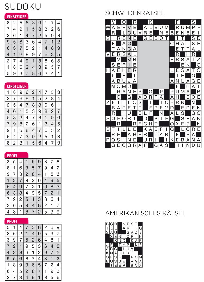 Sudoku- und Rätselauflösung ab Magazin 01/2015 - Bild 86