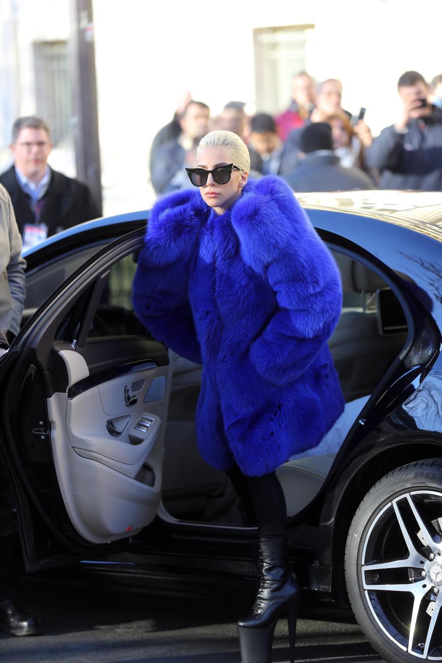 Auch Lady Gaga ist bereits in Paris angekommen - sie wird bei der