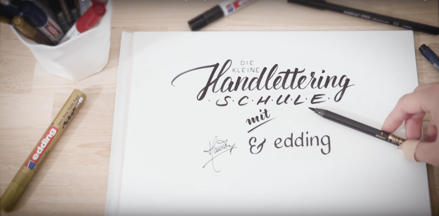 Die kleine Handlettering-Schule mit Hannah Rabenstein und edding.