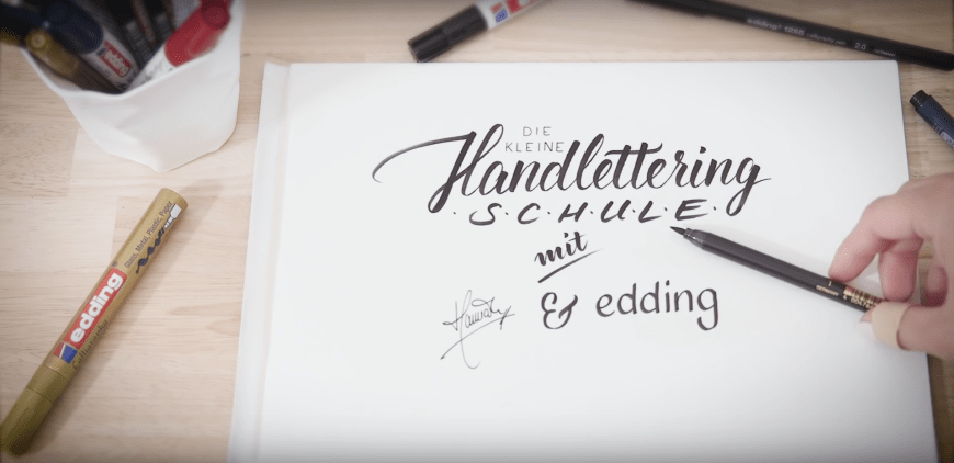 Die kleine Handlettering-Schule mit Hannah Rabenstein und edding.