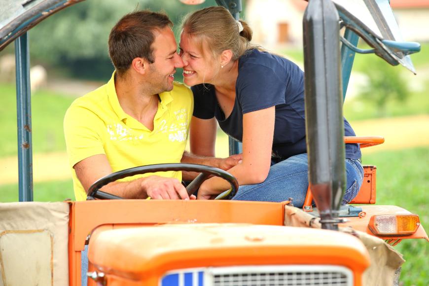 Christian und Barbara führen eine glückliche Wochenendbeziehung.