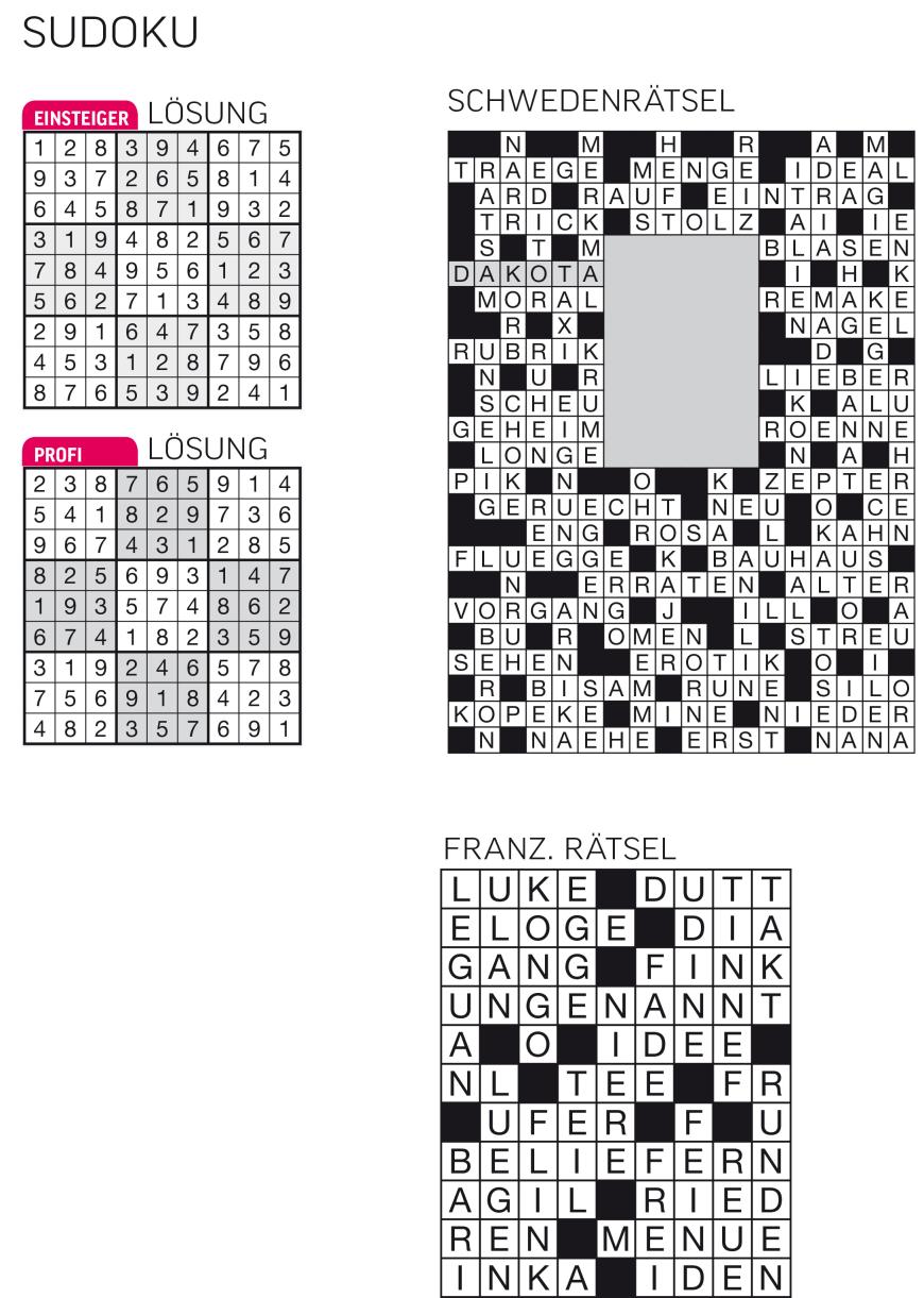 Sudoku- und Rätselauflösung ab Magazin 01/2015 - Bild 84