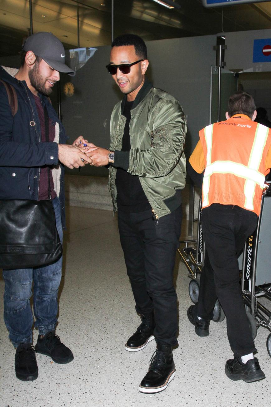 Sänger John Legend stand gerade noch beim großen