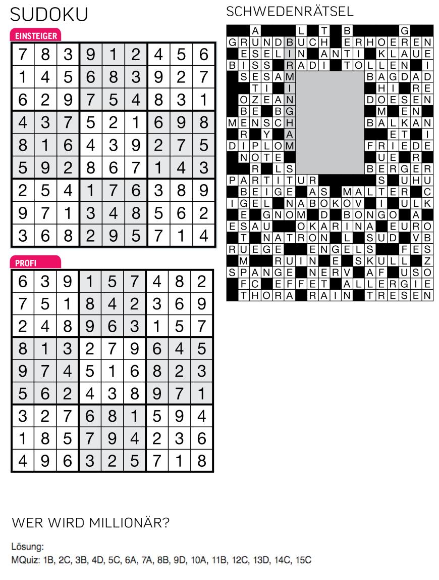 Sudoku- und Rätselauflösung ab Magazin 01/2015 - Bild 83