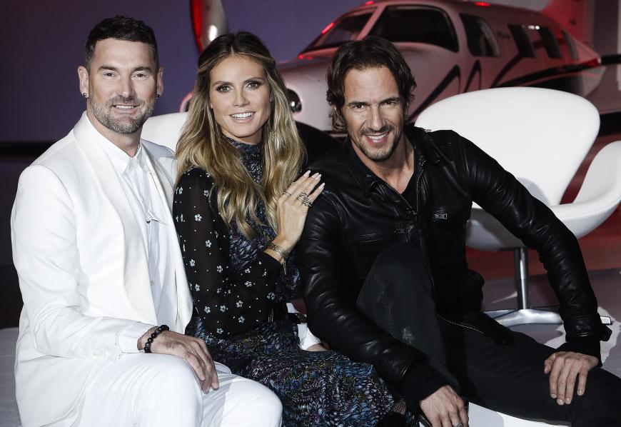 Die neue alte Jury der 12. Staffel von "Germany's next Tomodel": Michael Michalsky, Heidi Klum und Thomas Hayo (v.l.).