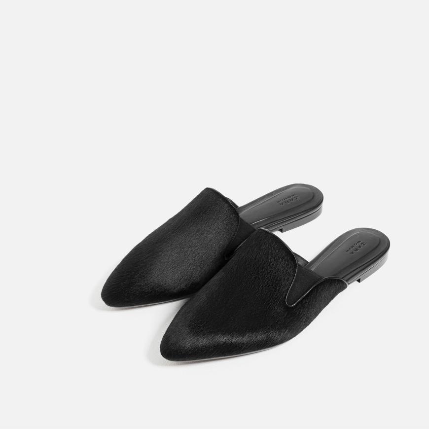 Offene Ferse, echtes Leder und ein stylisher Schnitt – Wetten ihr werdet diesen Schuh lieben? 40€ statt 60€ bei Zara!