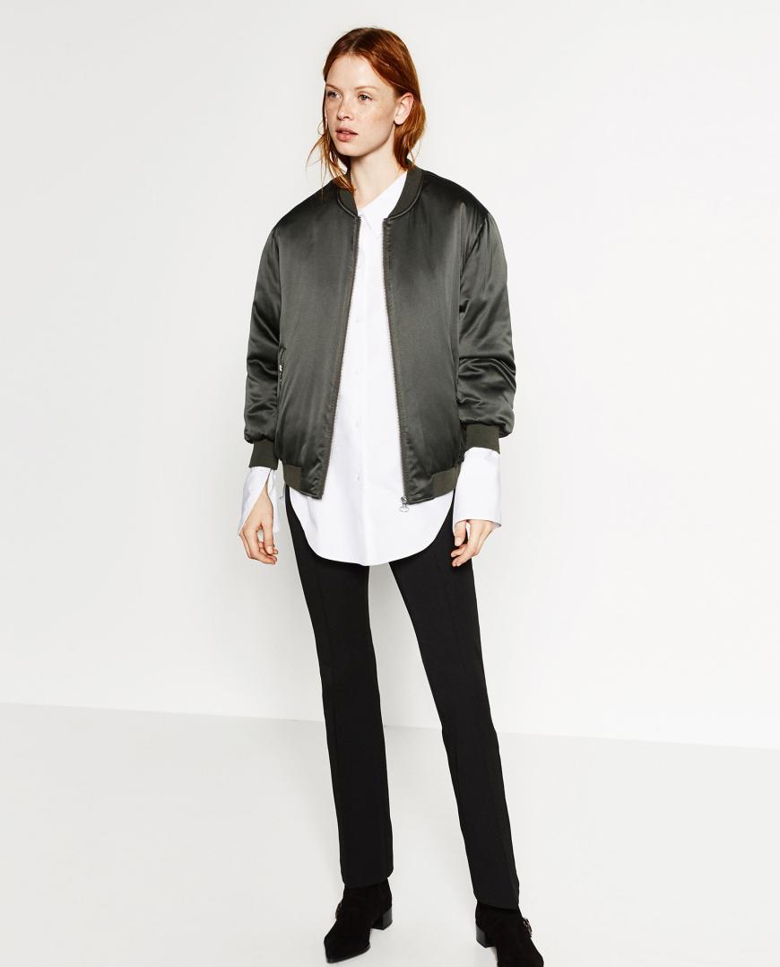 Bomberjacken sind cool, Oversize ist cool, khaki ist cool, satinierte Optik ist cool, Zara ist cool und der Preis ist cool 16€ (vorher 26€) - noch Fragen?
