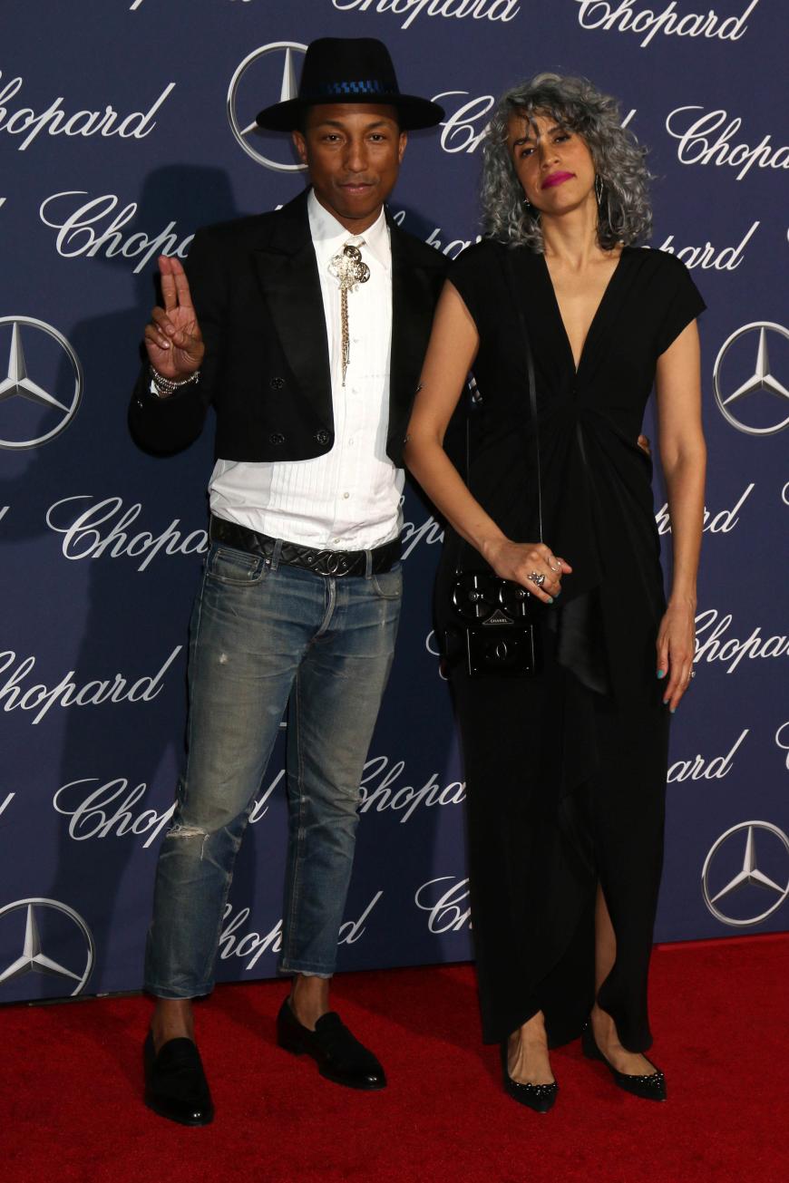 Pharrell Williams und Mimi Valdes haben beide den Best-Dressed-Award verfehlt. Ihr Outfit geht noch und ist einfach
