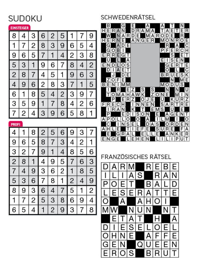 Sudoku- und Rätselauflösung ab Magazin 01/2015 - Bild 81