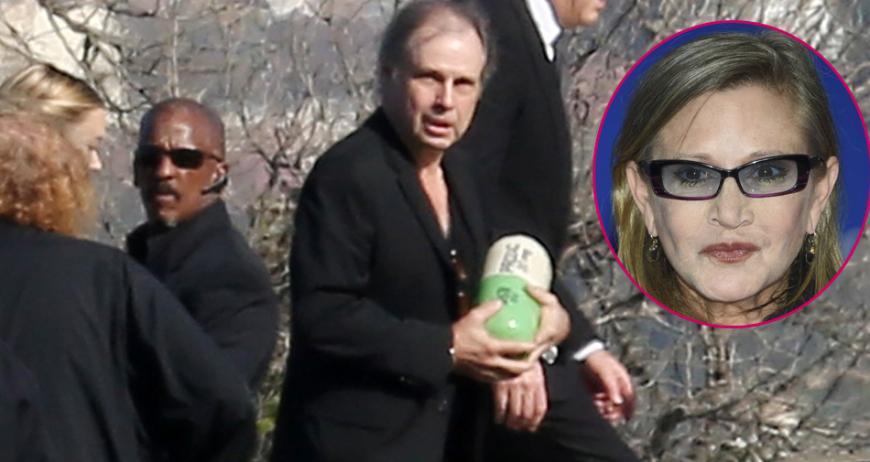 Carrie Fisher fand ihre letzte Ruhe in einer riesigen Prozac-Pille.