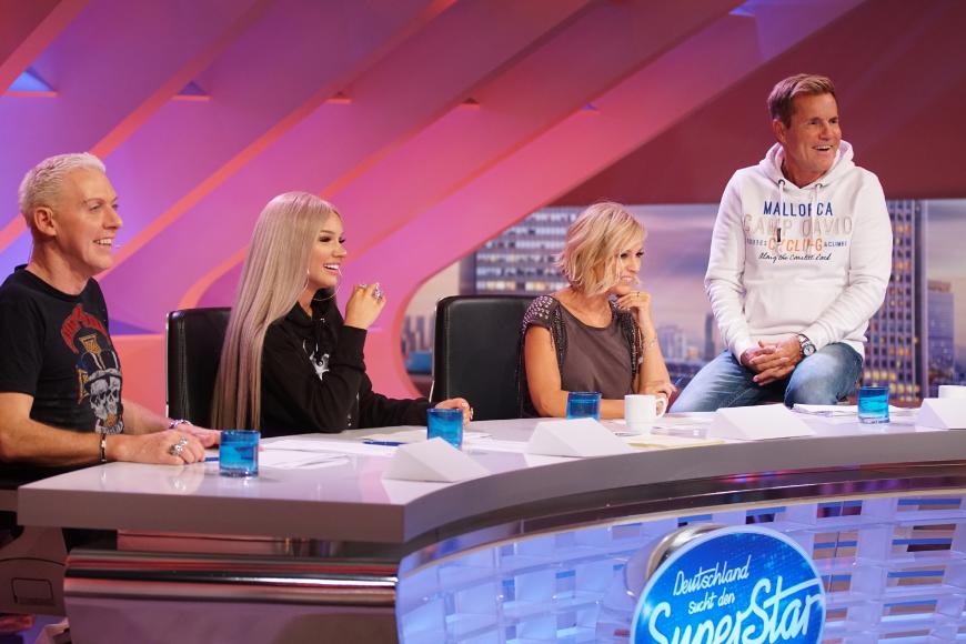 Shirin David sitzt in der 14. Staffel von DSDS neben H.P. Baxxter, Schlagerstar Michelle und Jury-Urgestein Dieter Bohlen in der Jury.