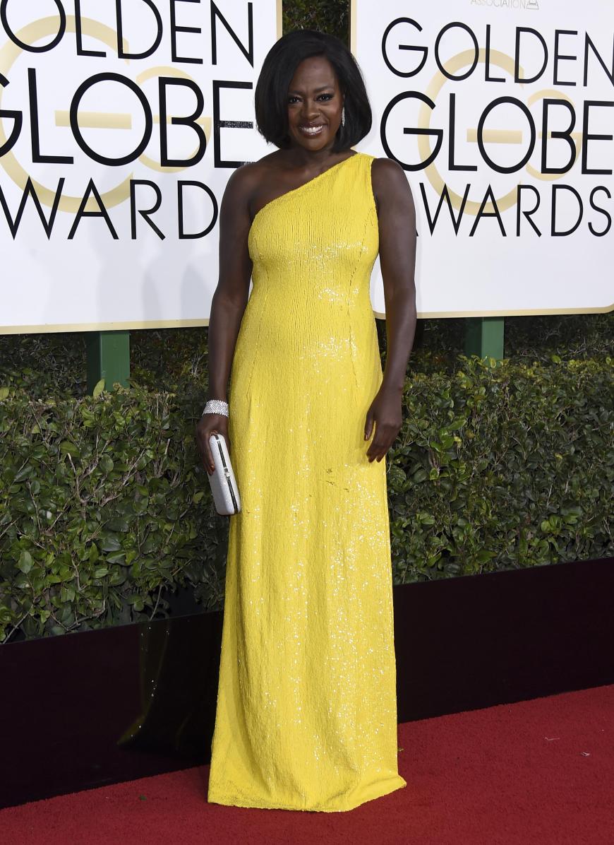 Viola Davis setzte für ihren Red-Carpet-Auftritt auf ein Kleid von Michael Kors Collection in Knallgelb - und lag damit goldrichtig!
