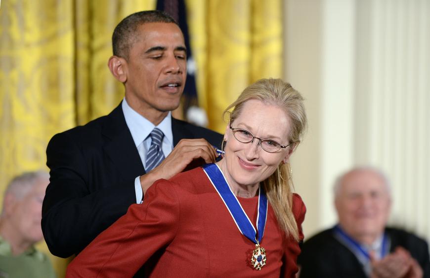 Im Dezember wurde Meryl Streep von Präsident Barack Obama mit der Medal of Freedom ausgezeichnet.