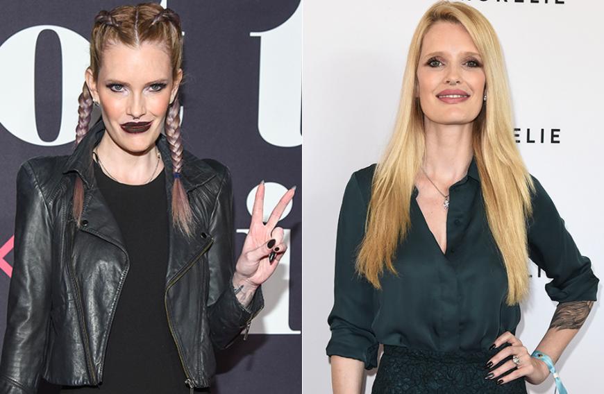 Grunge- statt Lady-Look: Mirja du Mont zeigte sich mit Zöpfchen und Teenie-Pose bei der Berliner Fashion Week.