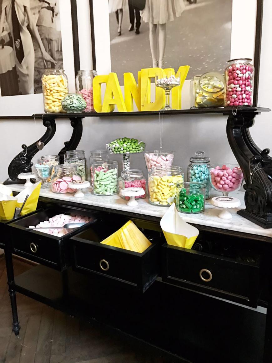 Das war die coole Candy Bar beim GRAZIA Pop-Up Breakfast.