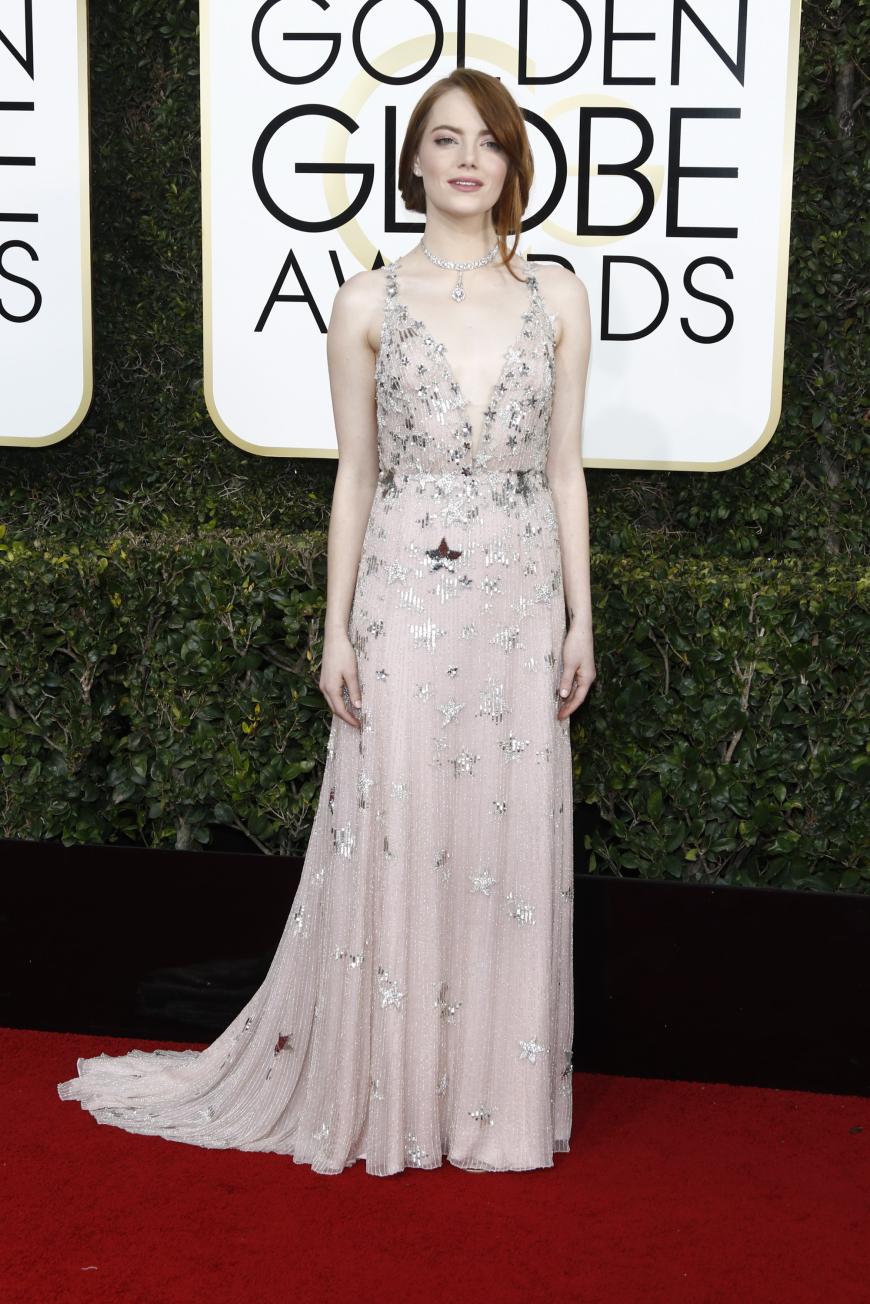 Emma Stone bei den diesjährigen Golden Globes.