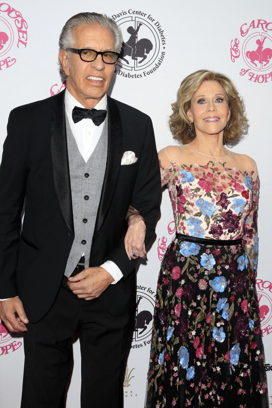 Jane Fonda und ihr Freund Richard Perry.