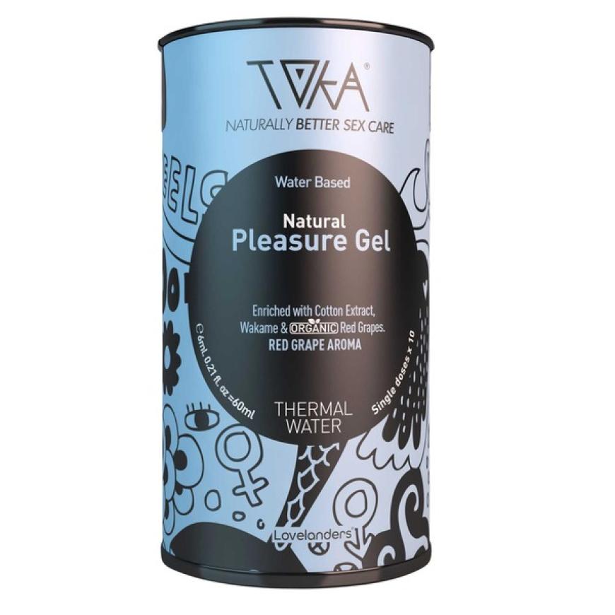Intimgel auf Wasserbasis von Toka mit Aloe Vera, Ingwer oder Baumwollextrakt, Wakame und Roter Traube, knapp 10 Euro - HIER shoppen.