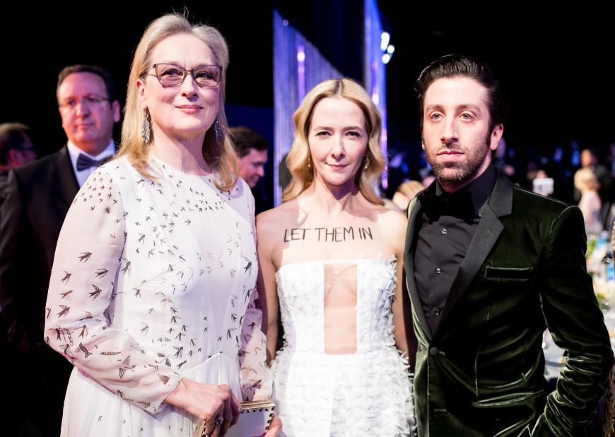 Helberg und seine Frau an der Seite von Meryl Streep