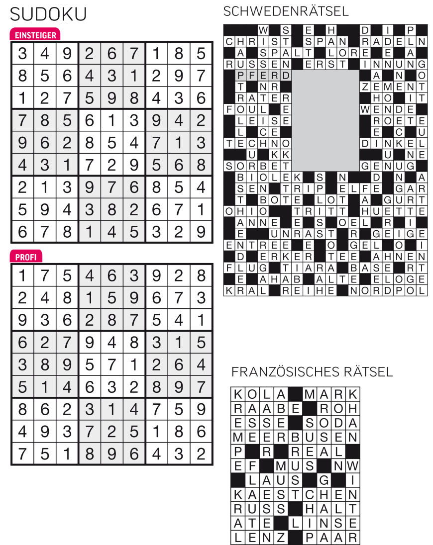 Sudoku- und Rätselauflösung ab Magazin 01/2015 - Bild 79