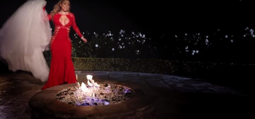 Typisch Mariah Carey! Die Sängerin verbrennt in ihrem neuen Musikvideo ihr Brautkleid.