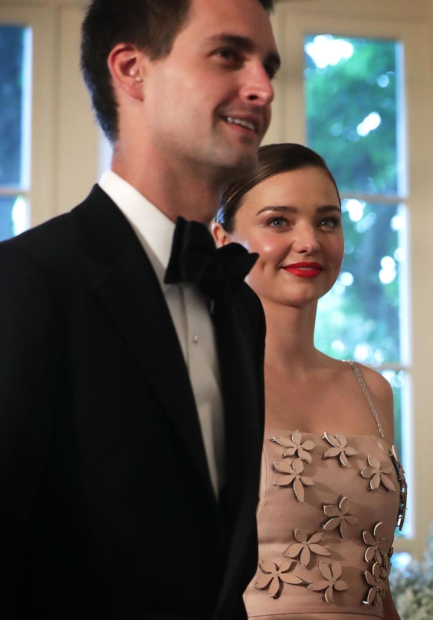 Miranda Kerr sprach in einem Interview über die Beziehung zu Evan Spiegel.