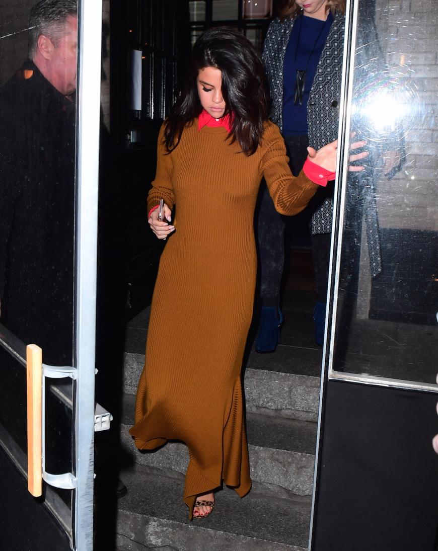 Selena Gomez beim Verlassen eines Restaurants in New York.