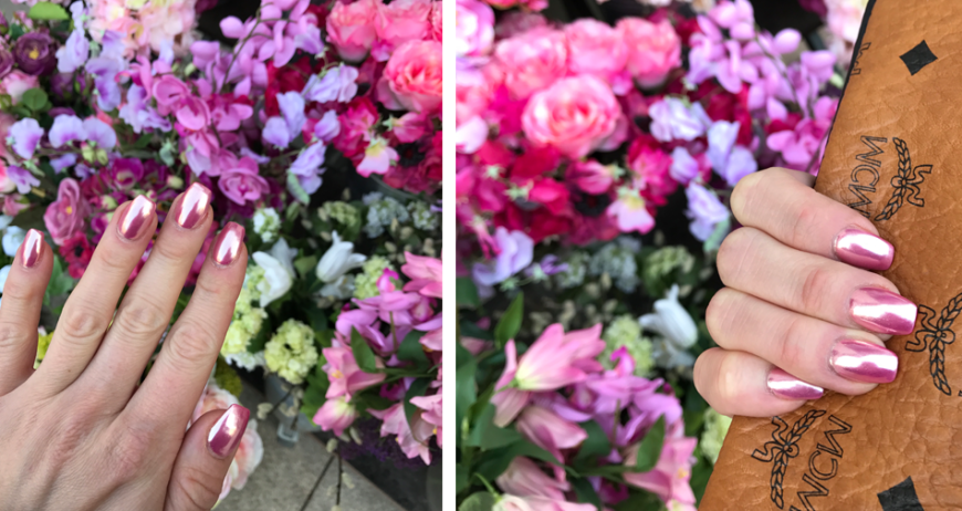 Eine super schöne Nagel-Farbe für das kommende Frühling: Pink-Chrome.