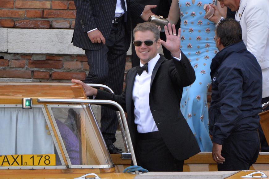 In einem neuen Interview sprach Matt Damon - hier bei der Clooney-Hochzeit 2014 - nun erstmals über das Elternglück seines guten Freundes.