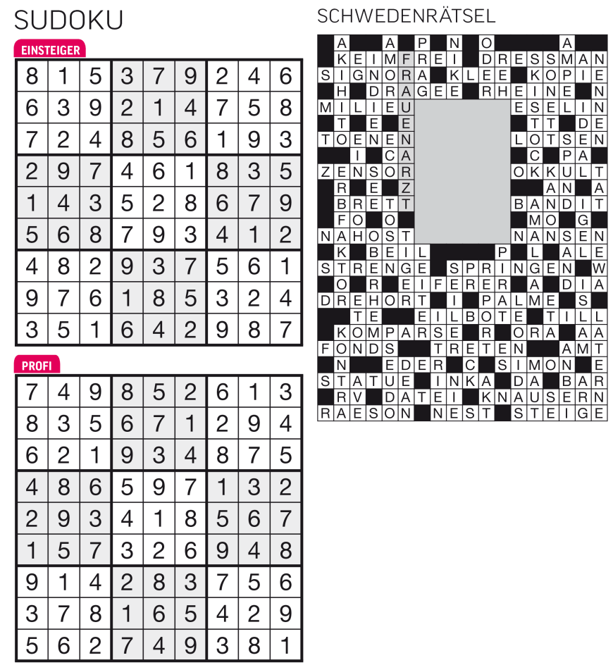 Sudoku- und Rätselauflösung ab Magazin 01/2015 - Bild 77