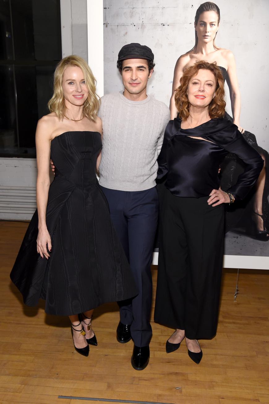 Designer Zac Posen durfte gleich mit zwei Hollywood-Grazien posieren: Naomi Watts und Susan Sarandon.