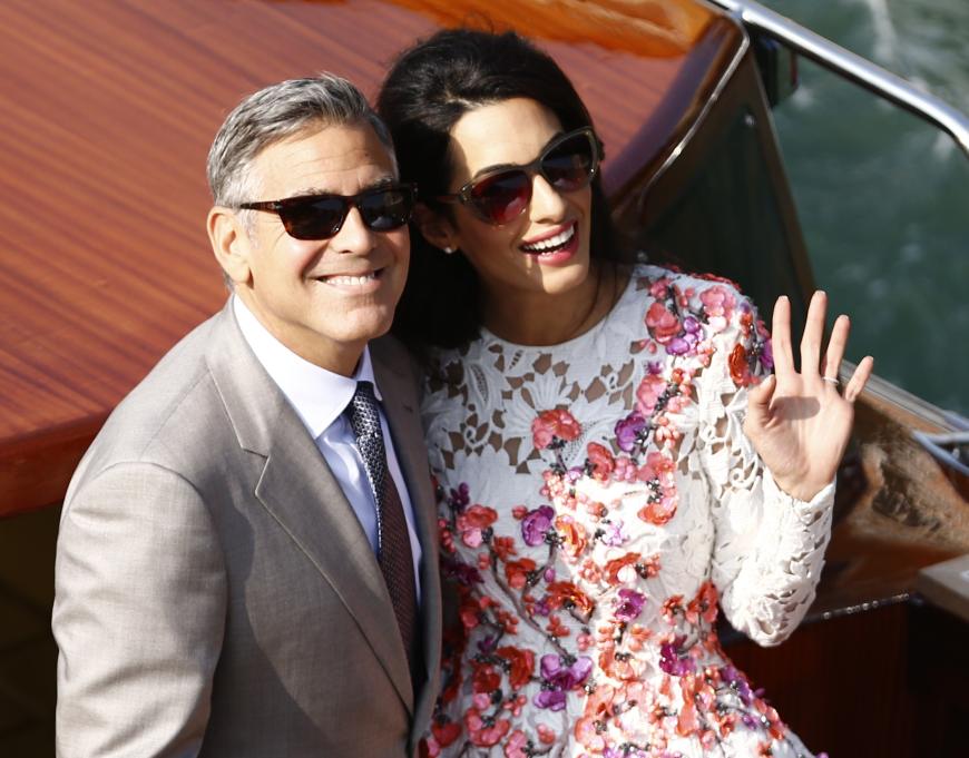 Im September 2014 heirateten George und Amal Clooney in Venedig.