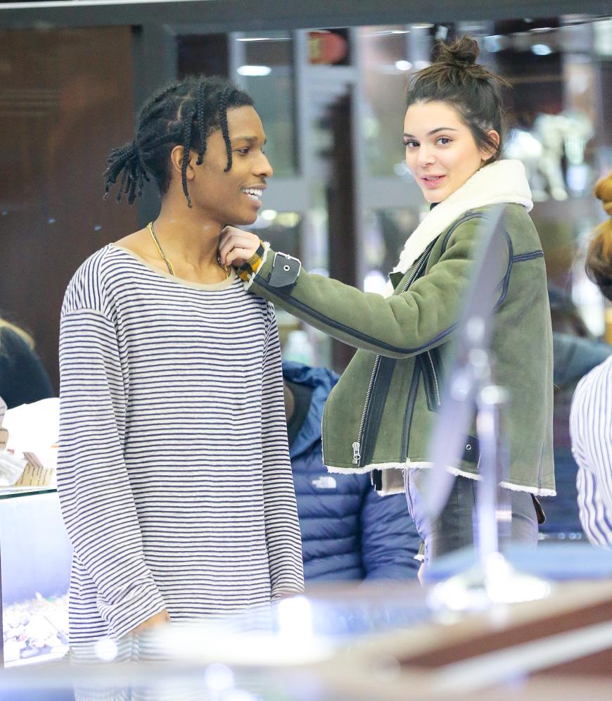 ASAP Rocky und Kendall Jenner im Januar bei einem New Yorker Juwelier.