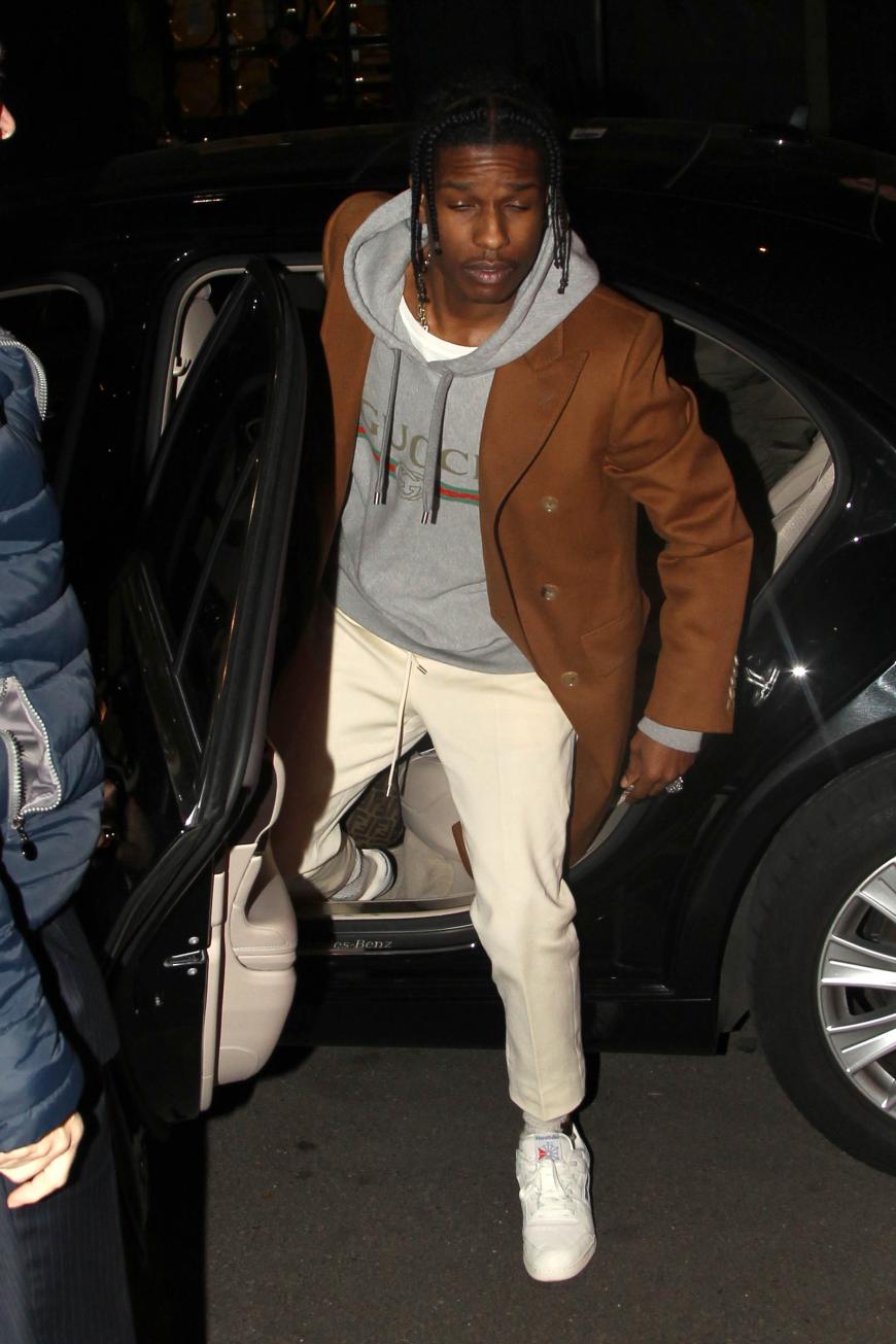 Auch ASAP Rocky wurde vor dem Hotel gesichtet.