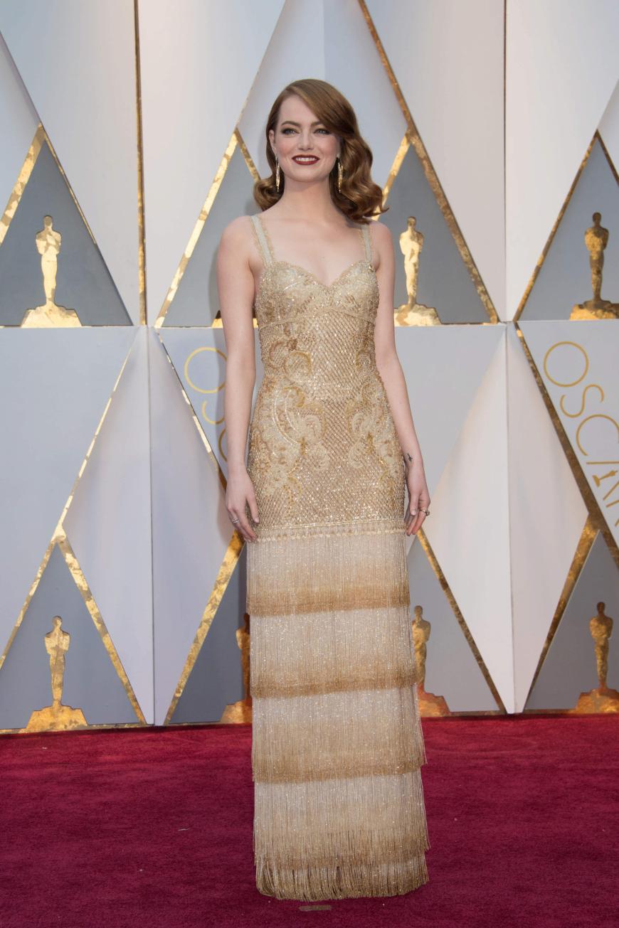 Emma Stone ahnt hier vielleicht schon, dass sie den Oscar als